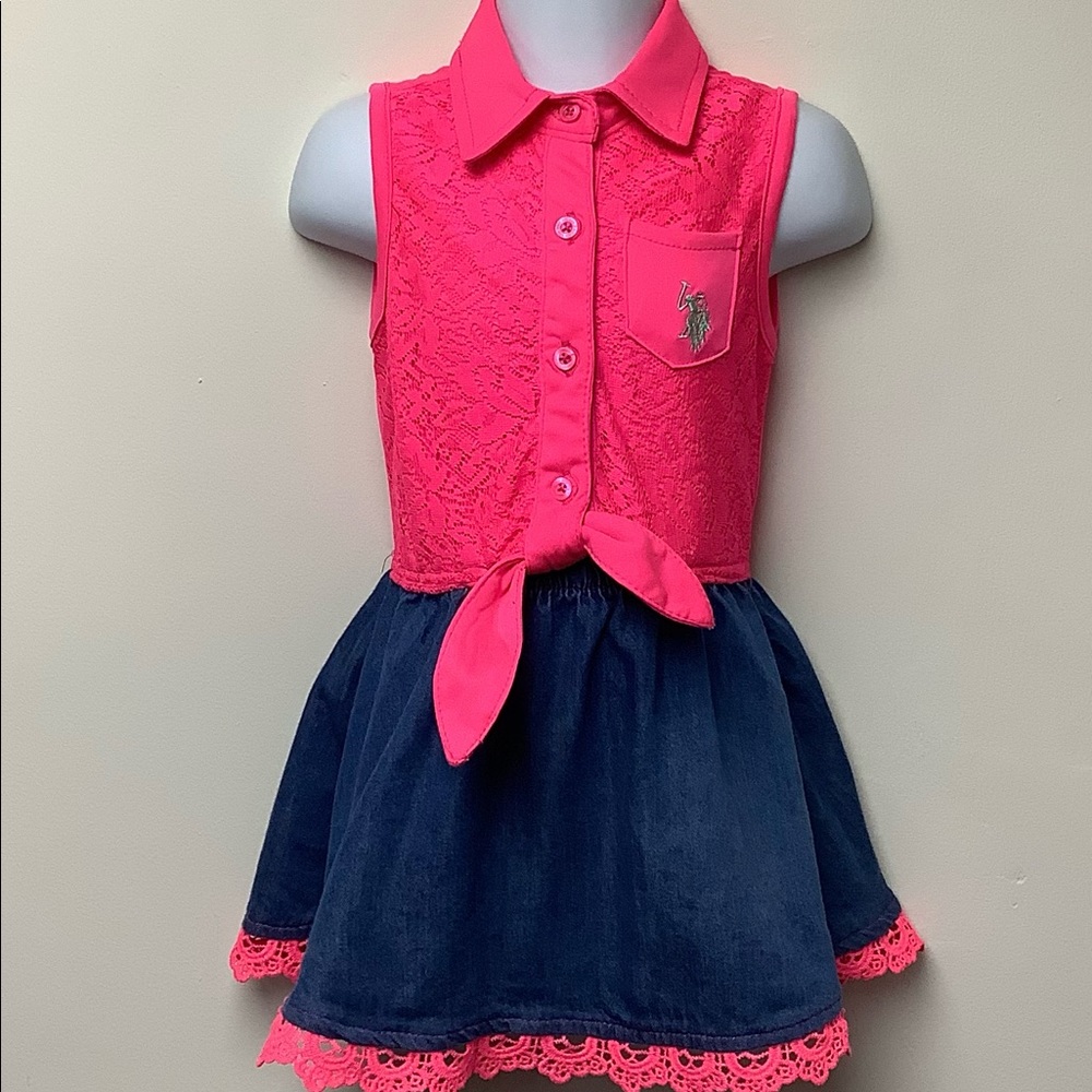 U S Polo Assn sleeveless dress. Size 24M.